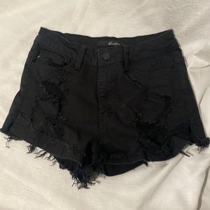 Kancan Black Jean Shorts